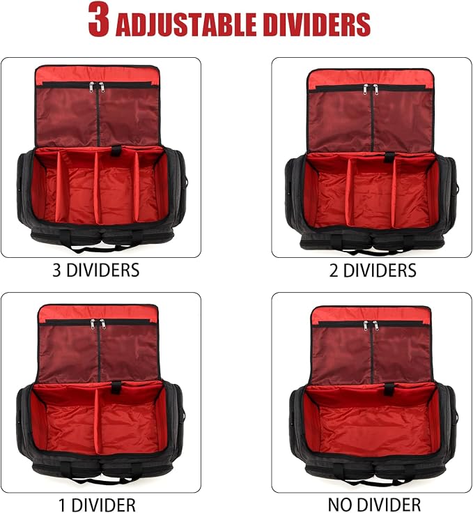 Sneaker Bag Travel Shoes Duffel Bag Men Women Gym Sport Luggage Duffle Carrying Case Bag Divider Adjustable Compartment Portable Soccer Athletic Shoes Carrier Heavy Duty Traveling Accessories - Image 4