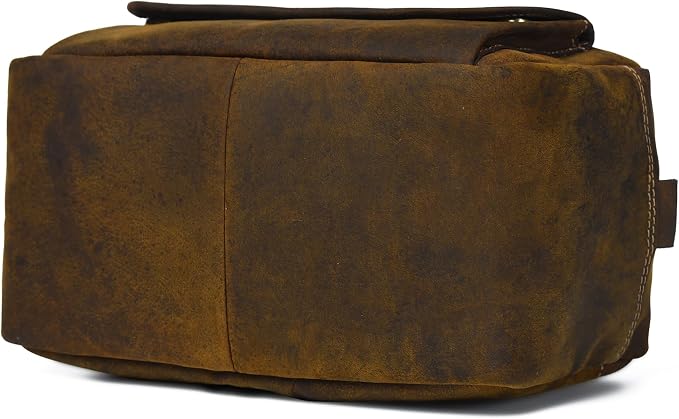 De Lira Extra Large Top-Grain Leather Toiletry Bag, Shaving Kit & Cosmetics Case, 10x6x5.5 in, Travel Organizer for Men & Women Dark Brown - Image 4