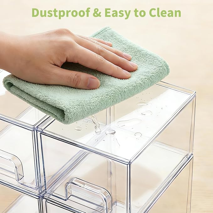 Bottle Storage Organizer Baby: Clear Stackable Storage Drawers, Acrylic Bottles Station Organizer for Countertop, Vanity, Bathroom, Cabinet Organization - 5 Pack - Image 7