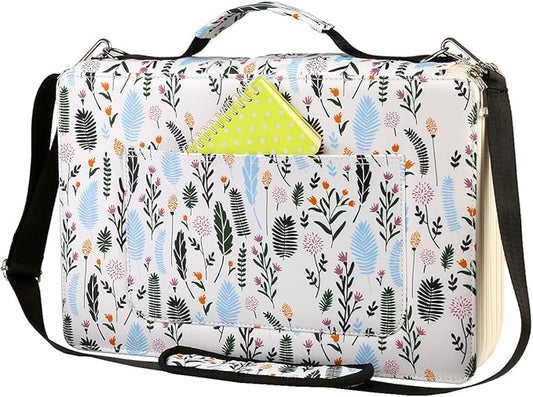 384 Slots Pencil Case, 4-Layer Organizer with Shoulder Strap | 4-layer twill oxford case with 384 elastic slots, carry handle, removable strap, and outer pocket for phone or keys. by Lbxgap