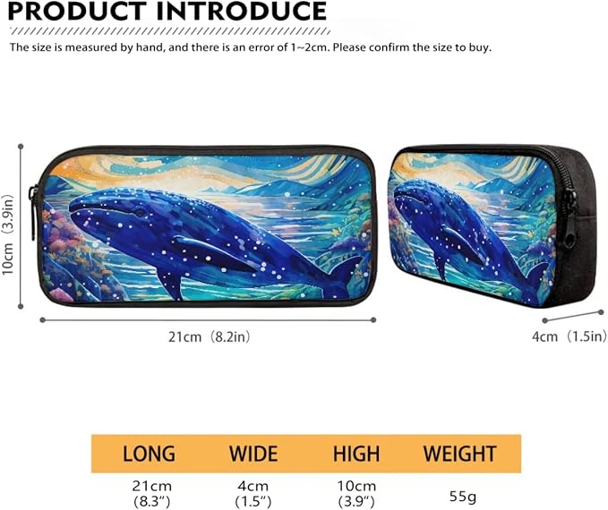 Backpack Set for Student Sea Dolphin Print Large Capacity Schoolbag Lunch Box Pencil Case 17 Inch Travel Laptop Backpacks Lightweight Rucksack Casual Daypack for Outdoor - Image 5