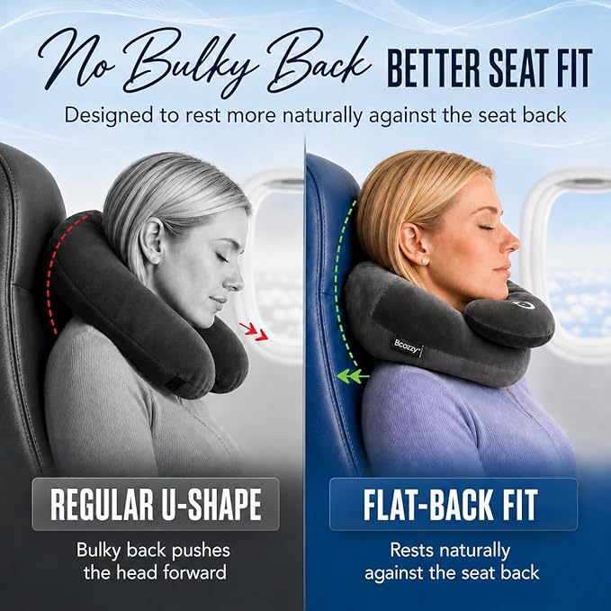 BCOZZY Neck Brace Pillow - Patented Relief for Neck Pain and Supportive Sleep-Soft, Washable, and Adjustable for Comfortable Resting. Black - Image 3