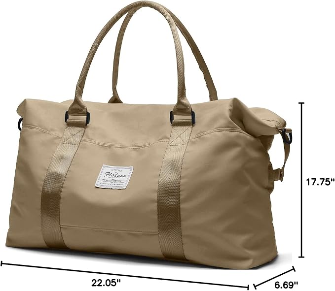 Travel Duffel Bag, Carry On Overnight Weekender Bags for Women | Travel Bag with Wet Pocket & Trolley Sleeve, For Spirit Airlines 18x14x8 Personal Item Bag - Image 9