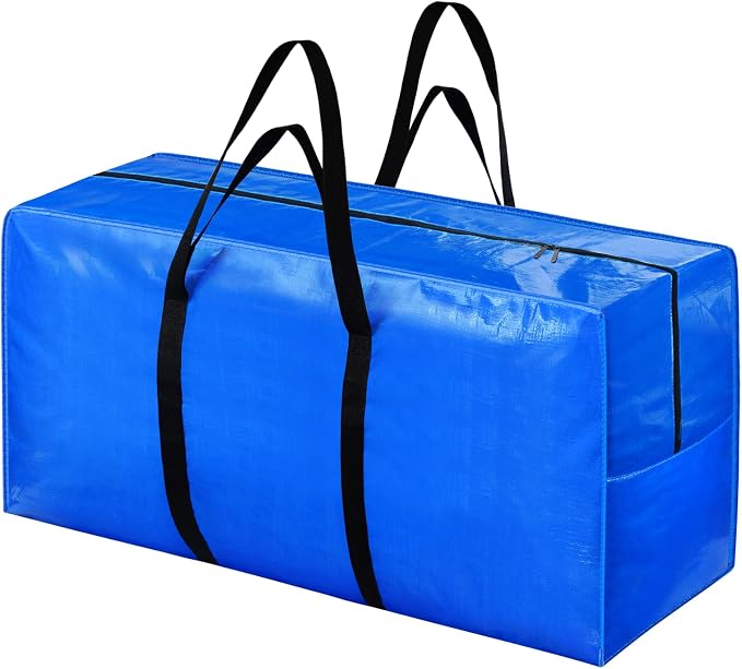 Extra Large Storage Bags, 168 Gallon XXL Jumbo Large Moving Bags Heavy Duty | 1 PACK Clothes Storage Totes Bins Moving Boxes Supplies, Foldable Travel Duffle Bag, Christmas Tree Bag, 65x30x20 inch - Image 2