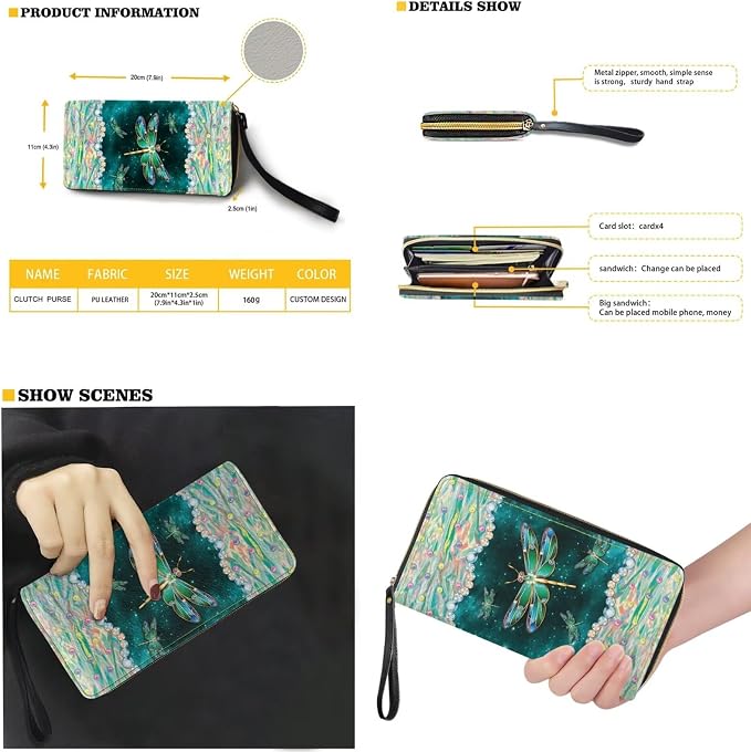 Women Purse Handbags Wallet Sets Leather Shoulder Tote Bag for Women,Top Handle Purse with Wrist Wallet Bag - Image 2