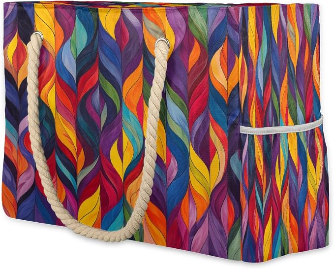 Large Beach Bag with Zipper Beach Bags for Women Water Resistant Swim Pool Bag by Unknown