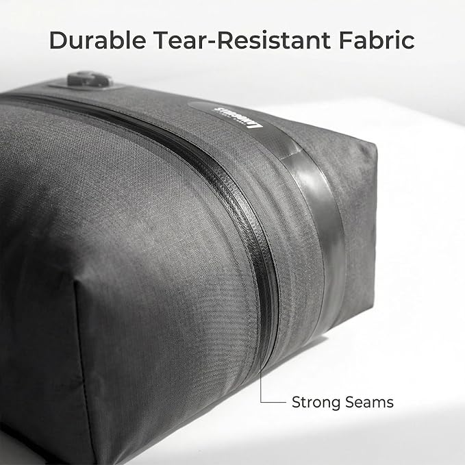 Travel Vacuum Compression Bags, 25L Vacuum Bags for Travel Luggage with Built-in Pump for Carry-on Suitcases & Backpacks, Ip68 Waterproof Zipper, Durable Vacuum Seal Bags For Clothing Packing - Image 7