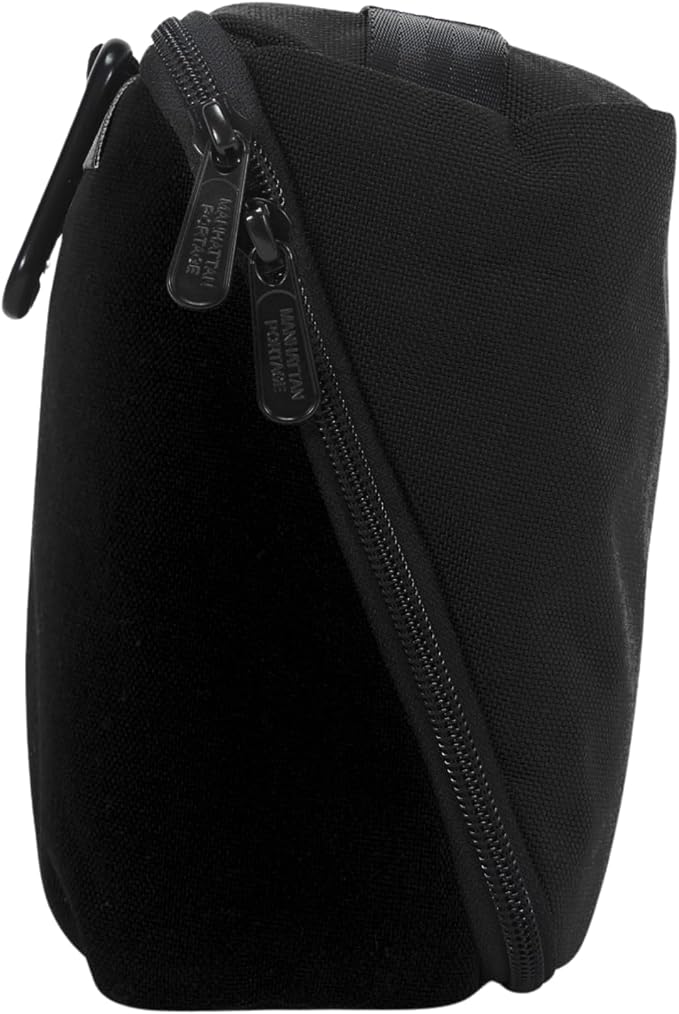 Manhattan Portage Newtown Toiletry Case Water Resistant Made with1000D Cordura For Everyday Use (Black/Black) - Image 4