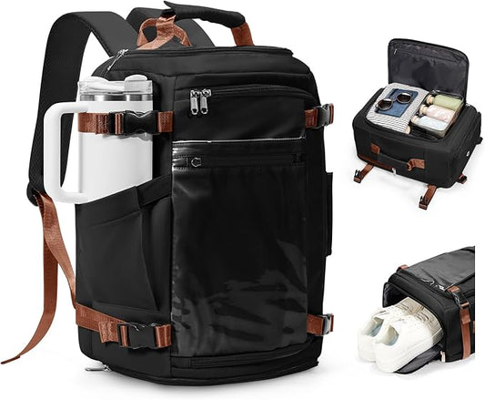coofay Travel Backpack for Women Men, Carry on Backpack for Airplanes | Personal Item Travel Backpack Carry on Flight Approved,Mochila de Viaje Casual Daypack Backpacks Tsa Approved Hiking Backpack by coofay