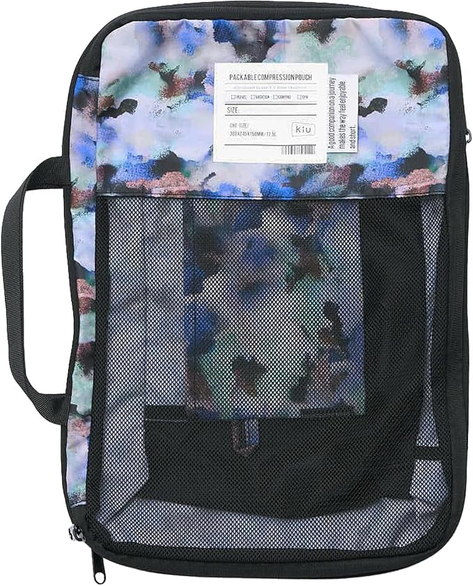 KiU K367-644 Packable Compression Pouch, Unisex, Travel Pouch, Compression Bag, Storage Pouch, Lightweight, Durable, Clothes Storage, Clothes, Business Trips, Travel, Urban Haze by Unknown