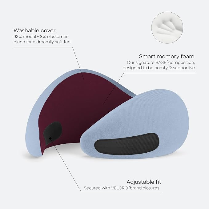 Ostrichpillow GO Travel Pillow, 360° Memory Foam Support, Soft & Washable - Image 3