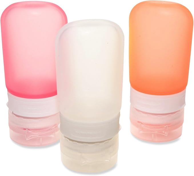 humangear GoToob Refillable Silicone Travel Size Bottles with Locking Cap for Women, 3pks - Image 6