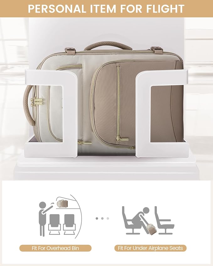 LOVEVOOK Travel Essentials Carry on Backpack 50L Travels Backpack for Women,Waterproof TSA Personal Item Travels Bag Airline Flight Approved,Large Carry on Luggage Laptop Backpack with Packing Cubes - Image 4