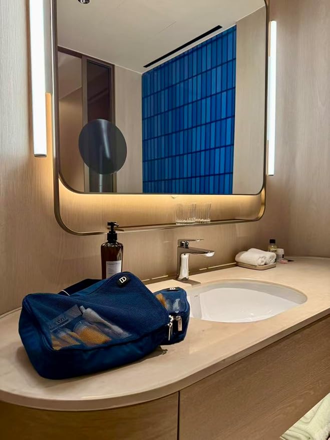 Decent Travels Toiletry Kit – Compact Travel Bag with Refillable Bottles (90ml), Perfume Atomizer & Foldable Toothbrush for Carry-On Essentials - Image 9