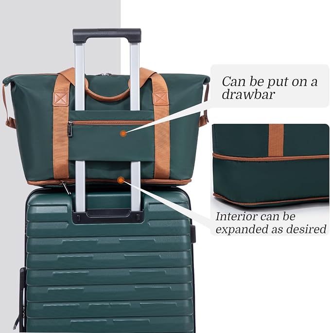 Cosbarn Luggage Sets 5 Piece Suitcases with Wheels, Suitcase Set ABS Hard Case Luggage with Lock Spinner Wheels Durable Travel Luggage - Image 4