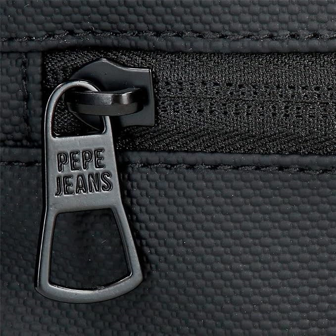 Pepe Jeans Dorking Waist Bag, Crossbody Bag with Multiple compartments, Polyester, by Joumma Bags., Black, One Size, Waist bag - Image 6