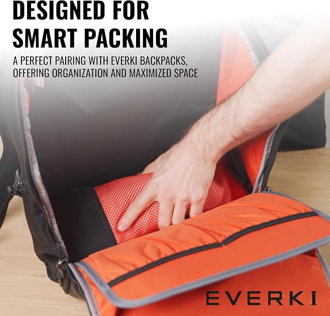 EVERKI Compression Packing Cube – 4.6L Lightweight Compressible Mesh Packing Cubes for Travel, Durable & Compressed Travel Organizer for Luggage, Backpack & Suitcase, Premium Compression Bags, Small - Image 2