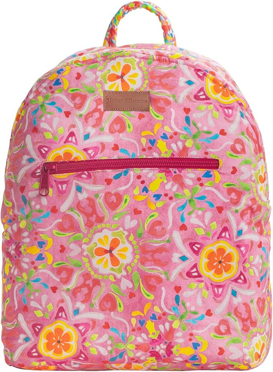 Maison d' Hermine Backpack for Women Men Cotton Shoulder Multipurpose Rucksack with Small Pouch Lightweight Multi Pocket Bag for Travel Work Beach Perfect for Spring Summer (Summer Vibes) by MaisondHermine
