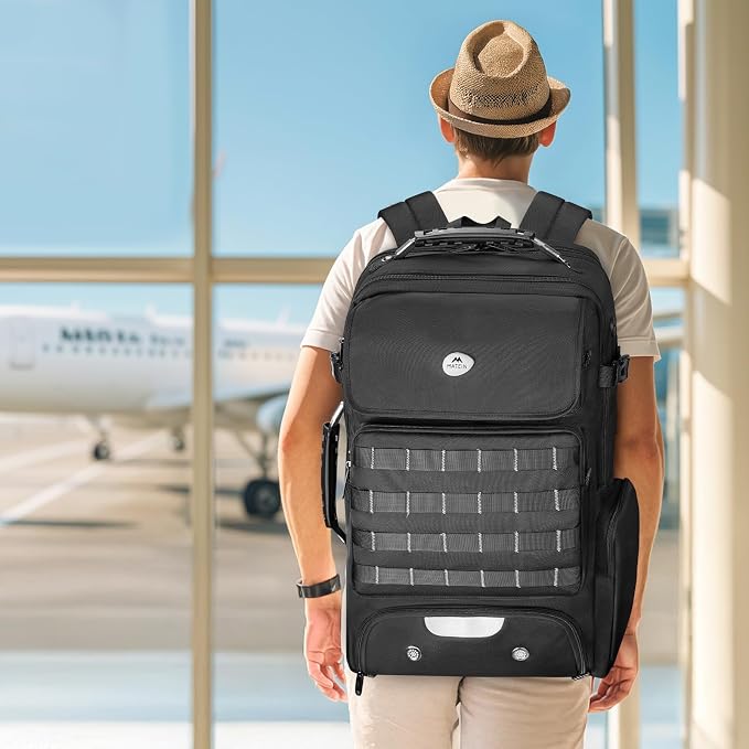 MATEIN 52L Expandable Travel Backpack with Shoe Compartment & Waist Straps | 17 Inch TSA Laptop Compatible, Large Suitcase Backpack, Luggage Carry On Bag, Includes 3 Packing Cubes, Hidden Pocket - Image 8