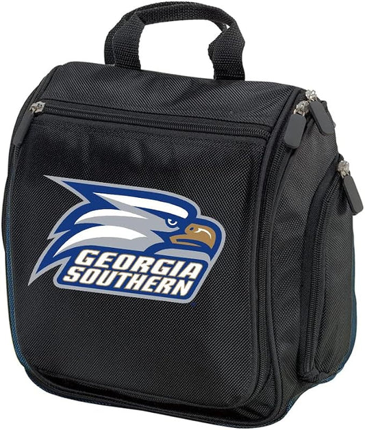 Broad Bay Georgia Southern Toiletry Bags Or Hanging GS Eagles Logo Travel Shaving Kits for Men (Multi Color - Black) by BroadBayPersonalizedGifts