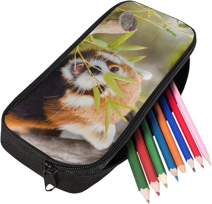 Girls Boys School Backpack with Lunch Box Pencil Case Comfy Padded Lightweight Red Panda Backpack Set Kids Cute Bookbag Insulated Lunch Bag Student Large Capacity Daypack 17 Inch - Image 5