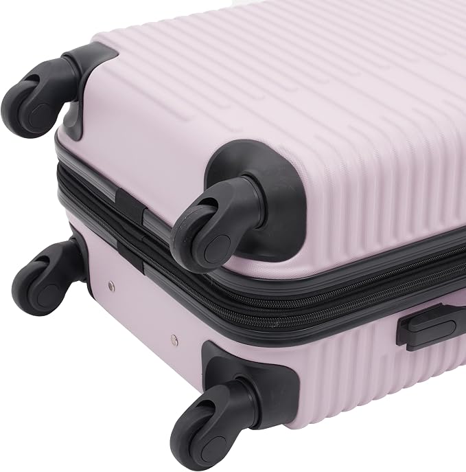 kensie Women's Hillsboro Luggage & Travel Bags Set, Burnished Lilac, 20" Carry-On - Image 5