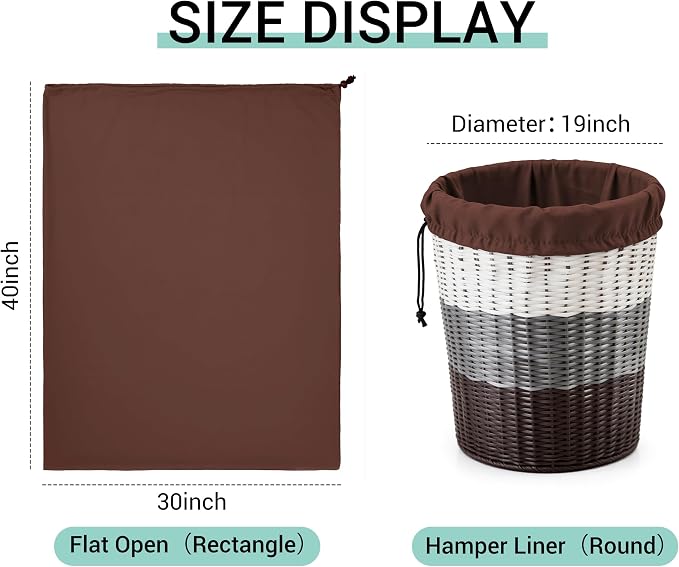 ZPECC Bulk Travel Laundry Bag,Extra Large Heavy Duty Laundry Bags 24 Pack,Washable Dirty Clothes Organizer for Commercial College Dorm Hotel Camping and Home Storage 30x40(Brown) - Image 4