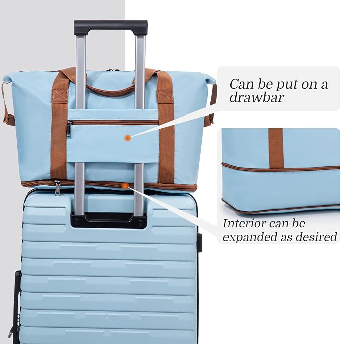 Cosbarn Luggage Sets 5 Piece Suitcases with Wheels, Suitcase Set ABS Hard Case Luggage with Spinner Wheels Durable Travel Luggage - Image 5