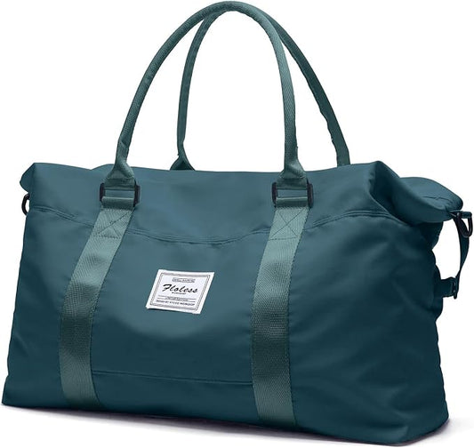 Travel Duffel Bag, Carry On Overnight Weekender Bags for Women | Travel Bag with Wet Pocket & Trolley Sleeve, For Spirit Airlines 18x14x8 Personal Item Bag by HYC00