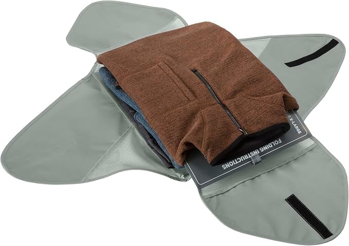 Eagle Creek Pack-It Reveal Garment Folder - Travel Garment Bag with Compression Wings to Maximize Luggage Space - Convenient Top Handle - Quick Drying Material XL Storm Grey - Image 3