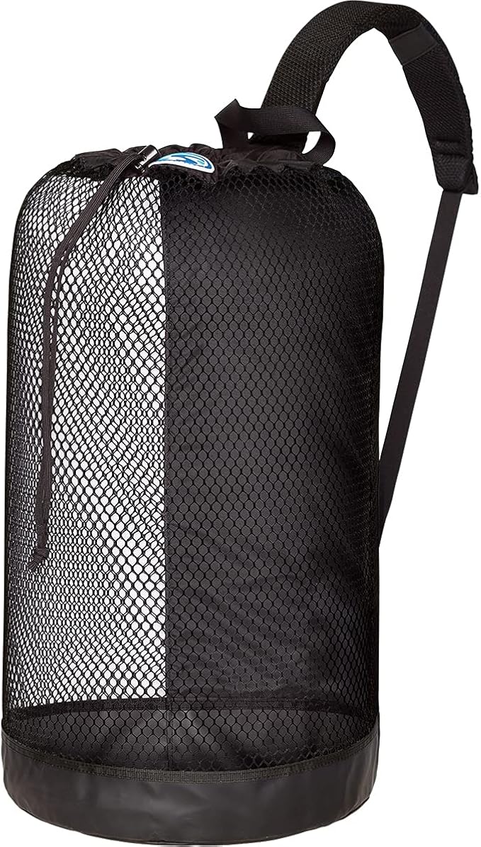 Stahlsac BVI Mesh Backpack: Compact 33L size, great beach bag for dry/wet gear, BLACK by Stahlsac