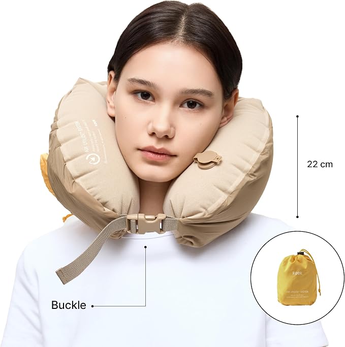 KEEK PillowO Travel Neck Pillow – Ultra-Light 82g, Packs Smaller Than a Passport, Perfect for Flights, Commuting & Camping - Image 3