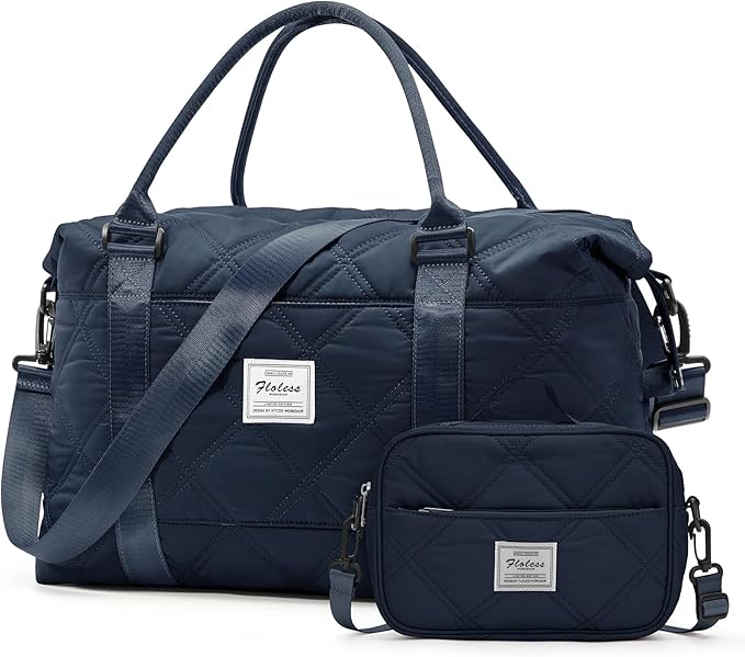 Travel Duffel Bag, Carry On Overnight Weekender Bags for Women | Travel Bag with Wet Pocket & Trolley Sleeve, For Spirit Airlines 18x14x8 Personal Item Bag by HYC00