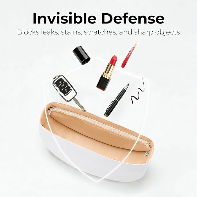 Purse Organizer Insert Compatible with FENDI Graphy Nano | Handcrafted DuPont™ Tyvek®, Precision 1:1 Custom Fit, Vanile, Lightweight, Keep Bag Clean & Protected for Travel & Commute - Image 8