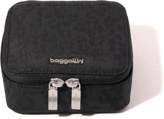 Baggallini Travel Jewelry Box - Lightweight 4.7”x4.7”x1.9” Travel Jewelry Case by baggallini