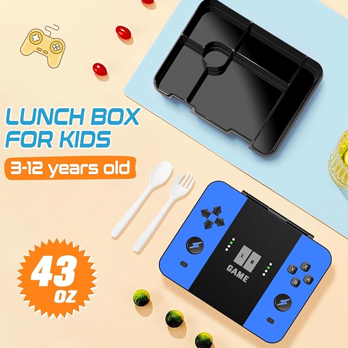 Jafeton School Backpack for Boys, 4 PCS Gamer Boy Backpack Set with Bento Box, Lunch Box & Pencil Pouch, Waterproof Schoolbag for Boys Kids Teens, Elementary Middle School, Kid Bookbag Casual Daypack - Image 7