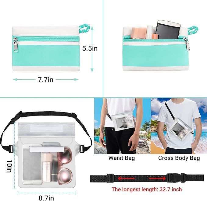 IBFUN Neoprene Bag, Large Multipurpose Beach Bag Neoprene Tote Bag with Inner Pocket for Women/Pool - Image 6