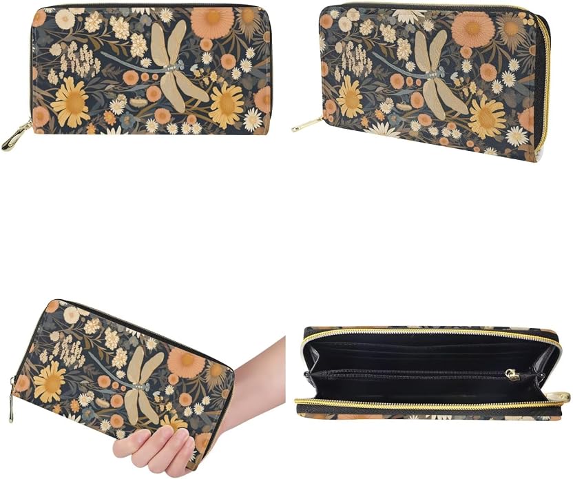 GIFTPUZZ Women Tote Bag Women Wallet Portable Cosmetic Bag for Women Bag Set 3 Pack PU Leather Bags with Zipper - Image 7