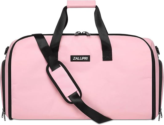 Garment Duffle Bags for Travel, Carry On Garment Duffel Weekender Bag 45L | 2-days Trip,Wrinkle-Free Travel,Separate Shoe Pocket | Overnight Garment Bag for Vacation, Business Trips, Weekend by zalupri
