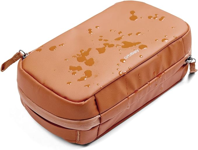 orbitkey 2-in-1 Tech Accessory Pouch with Detachable Slim Sleeve – Travel Electronics Organizer for Cables, Chargers, Earbuds, Power Bank – Compact Gadget Bag & Portable Tech Storage Case (Rose) - Image 5