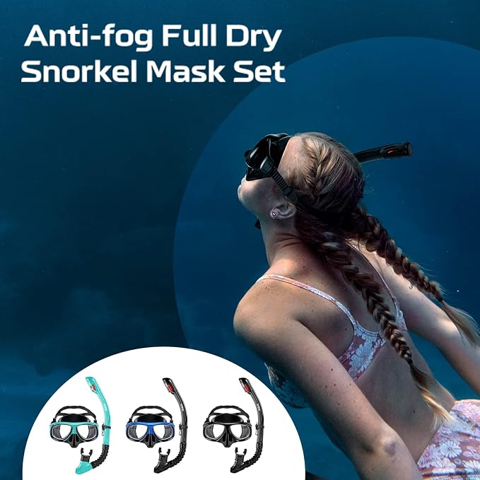 Nearsighted Snorkel Gear, Nearsighted Dry Snorkel Mask Set for Adult Youth, Nearsighted Anti Fog Diving Mask with Detachable Camera Mount & Adjustable Strap for Scuba Diving, Snorkeling, Freediving - Image 8