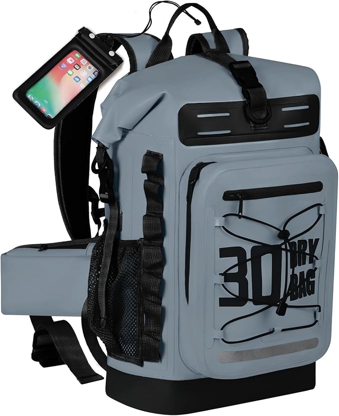 MORXPLOR Dry Bag Waterproof,5L/10L/20L/30L/40L/55L Roll Top Dry Bag Backpack with WaterProof Phone Case for Swim,Kayak by MORXPLOR