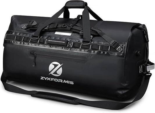 Waterproof Duffle Bag, Large Marine Dry Bags, Heavy Duty Adventure Travel Bag for Men and Women, Waterproof Duffel Backpack for Kayaking Boating Hiking Camping Vacation, 65L 110L 160L by Zyxformis