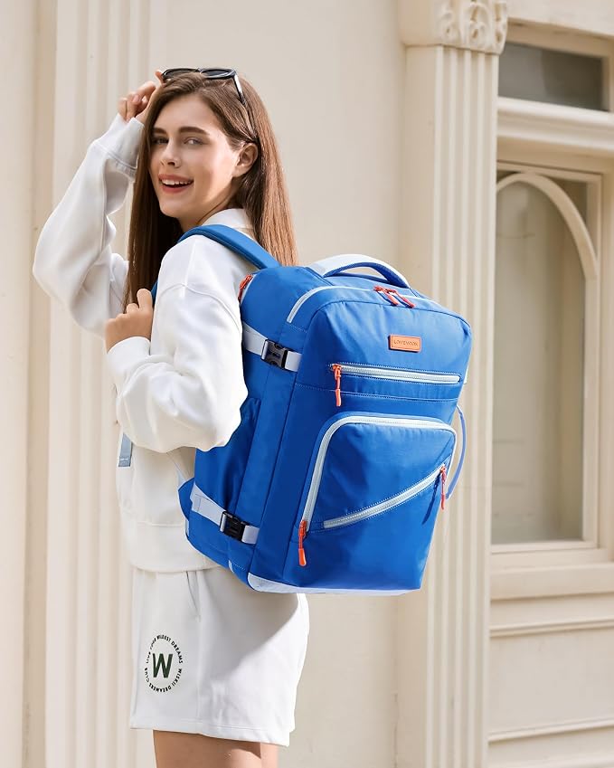 LOVEVOOK 40L Travel Backpack for Women Men, Airline Approved Carry On Luggage, Multi-Pocket TSA Personal Item Bag fits 17 Inch Laptop, Waterproof Weekender Overnight Suitcase Travel Essentials - Image 2