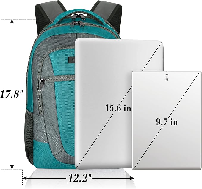 BIKROD Travel Laptop Backpack for Men and Women, Backpacks for School Teen Boys, Business Anti Theft Slim Sturdy Back Pack, Adult Computer Bag Gift 15.6 IN Laptop - Image 4
