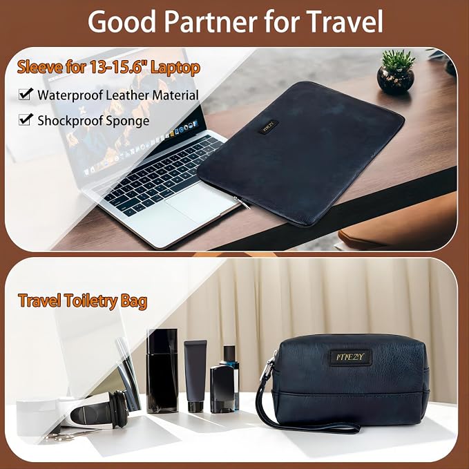 Garment Bag for Travel, Convertible Carry on Garment Duffel Bag for Men 3Pcs Weekender Bag 2 in 1 Hanging Suitcase Suit Bag - Image 3