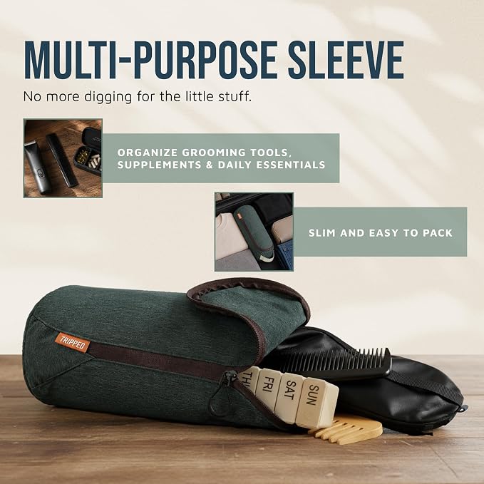 Toiletry Bag Kit 3 Piece Set: Hanging Travel Toiletry Bag + 311 TSA Cosmetic Liquid Bag + Accessory Organizer Pouch - Image 5