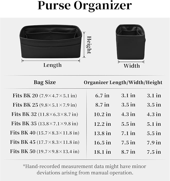 Satin Purse Organizer for Birkin 25 Retourne, Black | Custom Fit, Multiple Pockets, Lightweight Purse Essentials, Ideal for Travel, Shopping, and Daily Use - Image 8