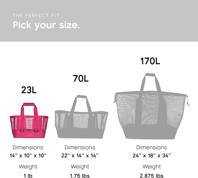 MISSION Boat Gear CASSI Heavy-Duty Outdoor Tote and Waterproof Marine-Grade Mesh Boat Bags - Image 5