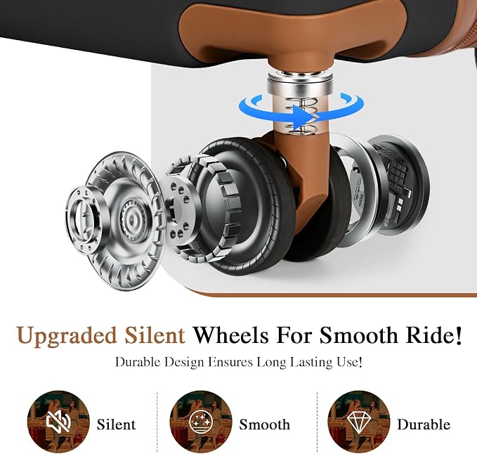 Luggage Sets, 2 Piece Suitcase set with wheels Tsa Lock 20/24 inchi Hardshell Waterproof Travel Suitcases luggage for Women/Men/Family（Black - Image 5